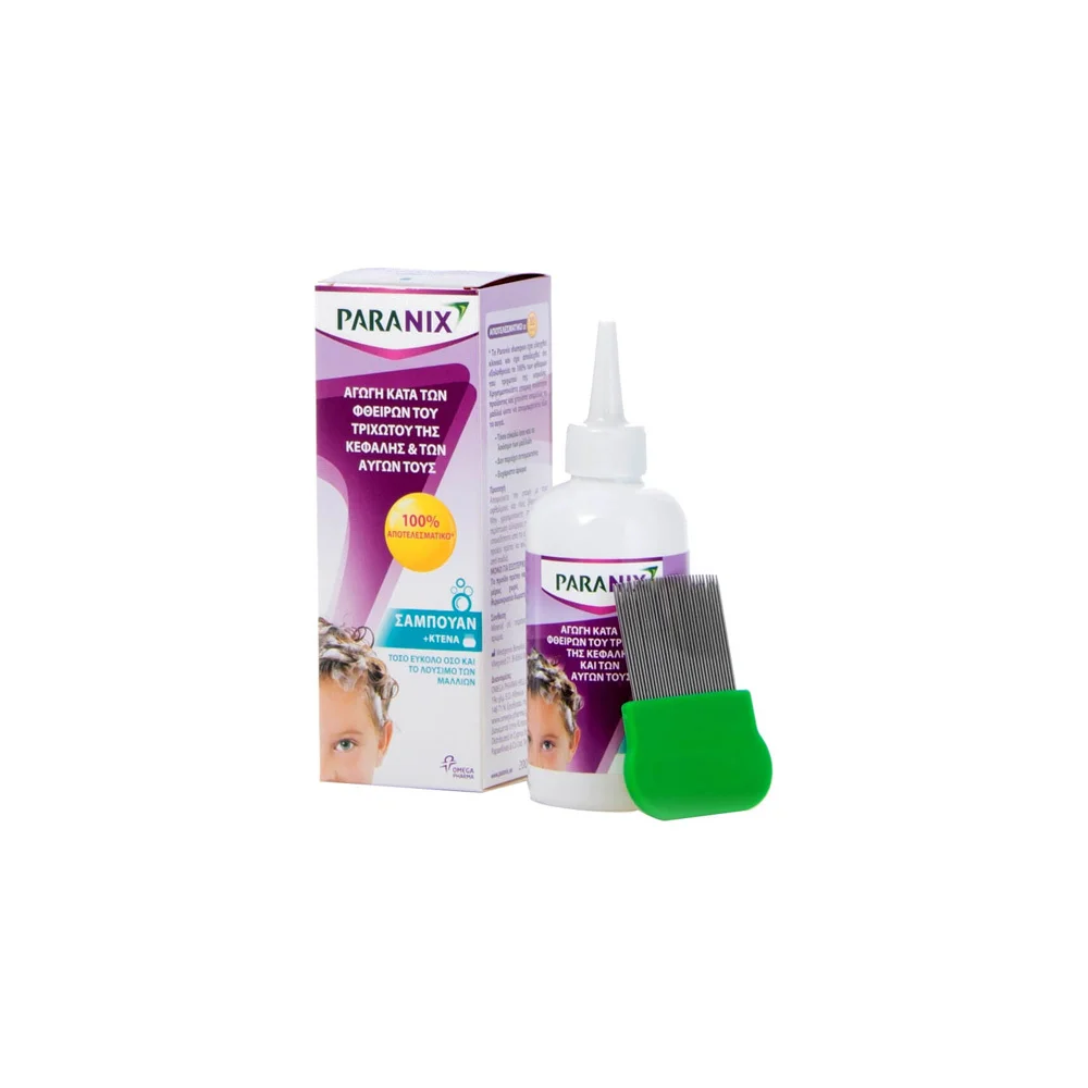 Paranix Shampoo Σαμπουάν Αγωγή Κατά Των Φθειρών Του Τριχωτού Της Κεφαλής & Των Αυγών 200ml
