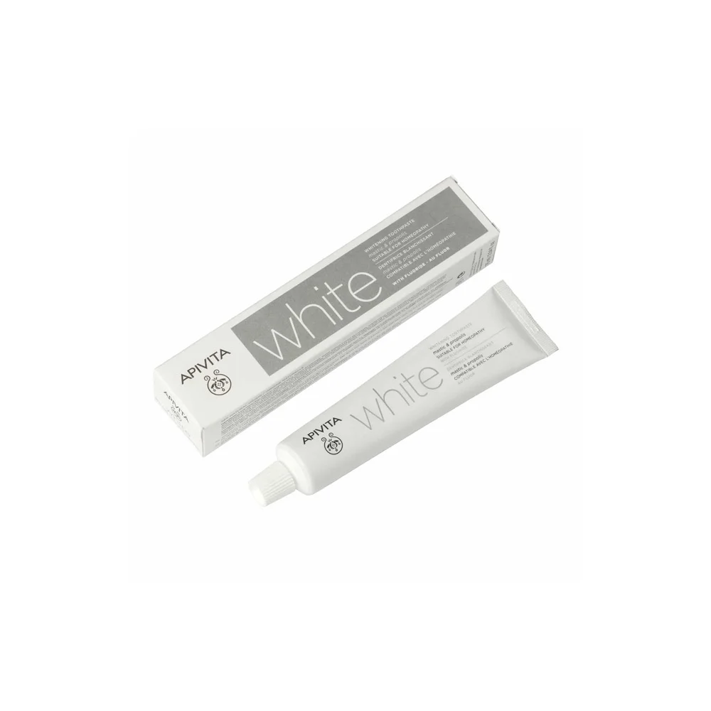 Apivita White Whitening Toothpaste With Mastic Flavor 75ml