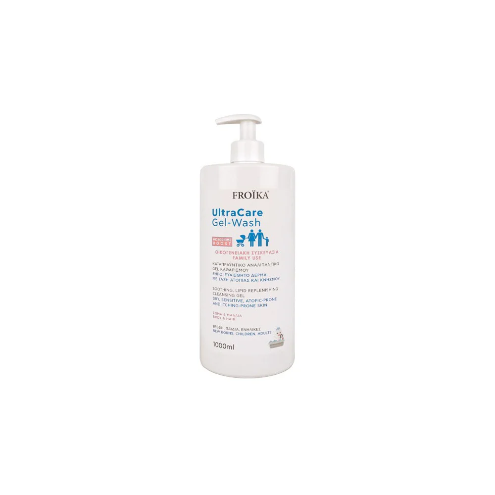 Froika Ultracare Gel Wash Καταπραϋντική Γέλη Καθαρισμού Σώματος & Μαλλιών 1000ml