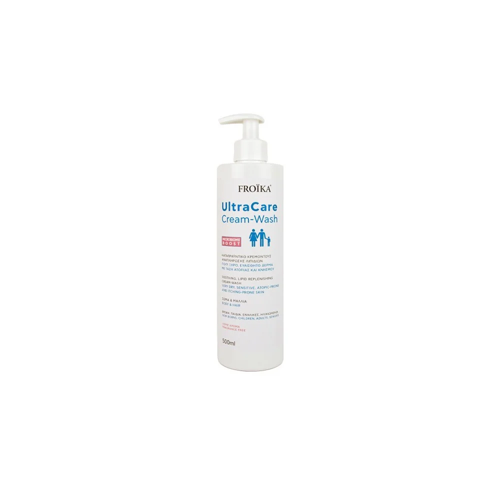 Froika Ultracare Cream Wash Soothing Lotion For Very Dry & Sensitive Skin With Atopic & Itching Tendency 500ml