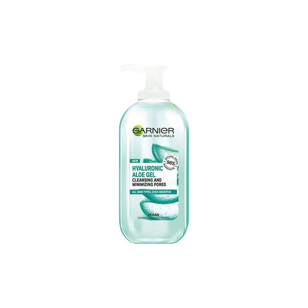 Garnier Skin Naturals Hyaluronic Aloe Gel Καθαριστικό Προσώπου Με Υαλουρονικό Οξύ & Αλόη 200ml