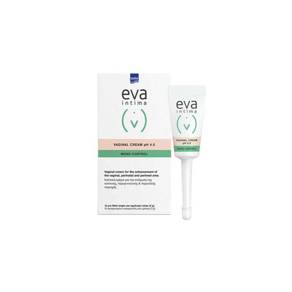 InterMed Eva Intima Meno Control Vaginal Cream pH 4.5 10 προγεμισμένοι εφαρμοστές