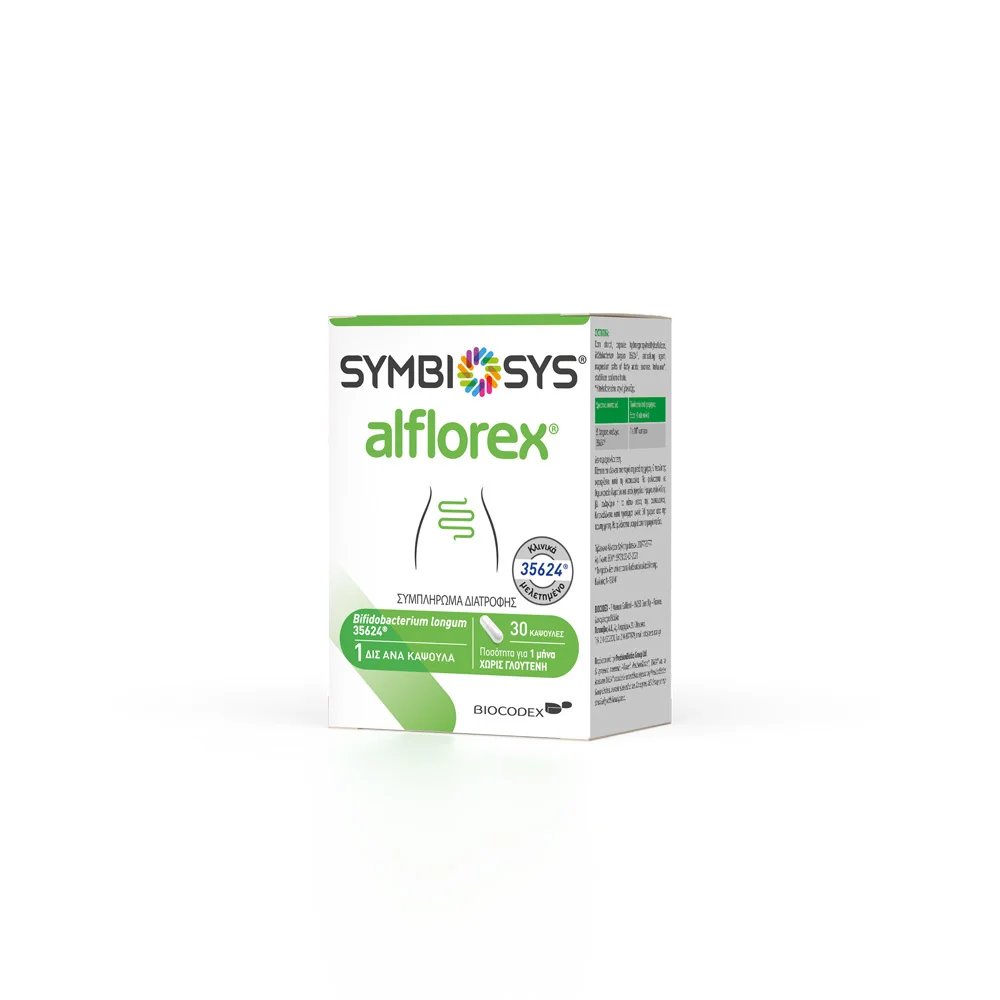 Symbiosys Alflorex Irritable Bowel Nutrition Supplement 30 caps