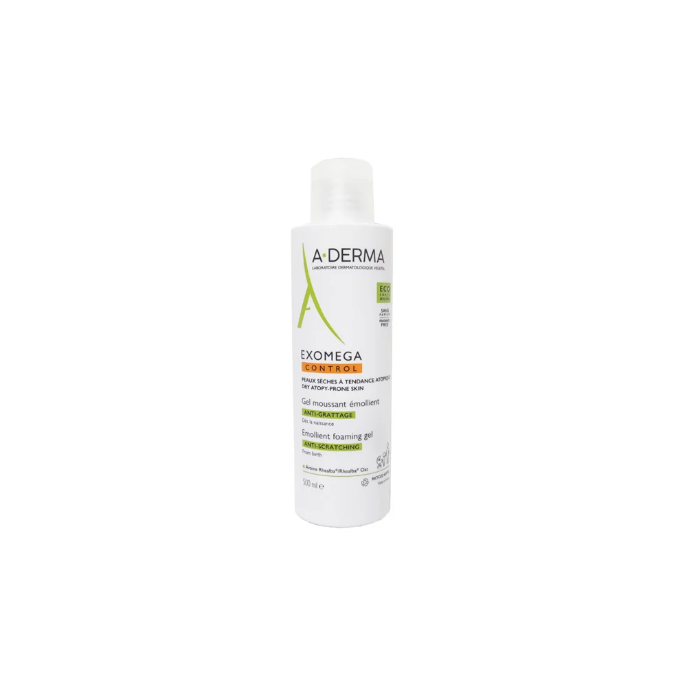 A-Derma Exomega Control Emollient Foaming Gel Anti-Scratching 500ml