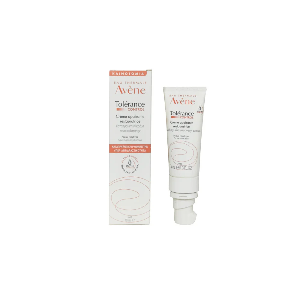 Avène Tolerance Control Creme Apaisant Restaurateur Καταπραϋντική Κρέμα Αποκατάστασης Για Αντιδραστικό Δέρμα 40ml