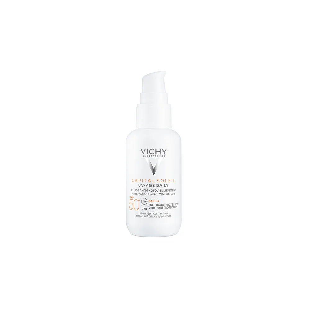 Vichy Capital Soleil UV-Age Daily SPF50+ Λεπτόρρευστο Αντηλιακό Προσώπου Κατά Της Φωτογήρανσης 40ml