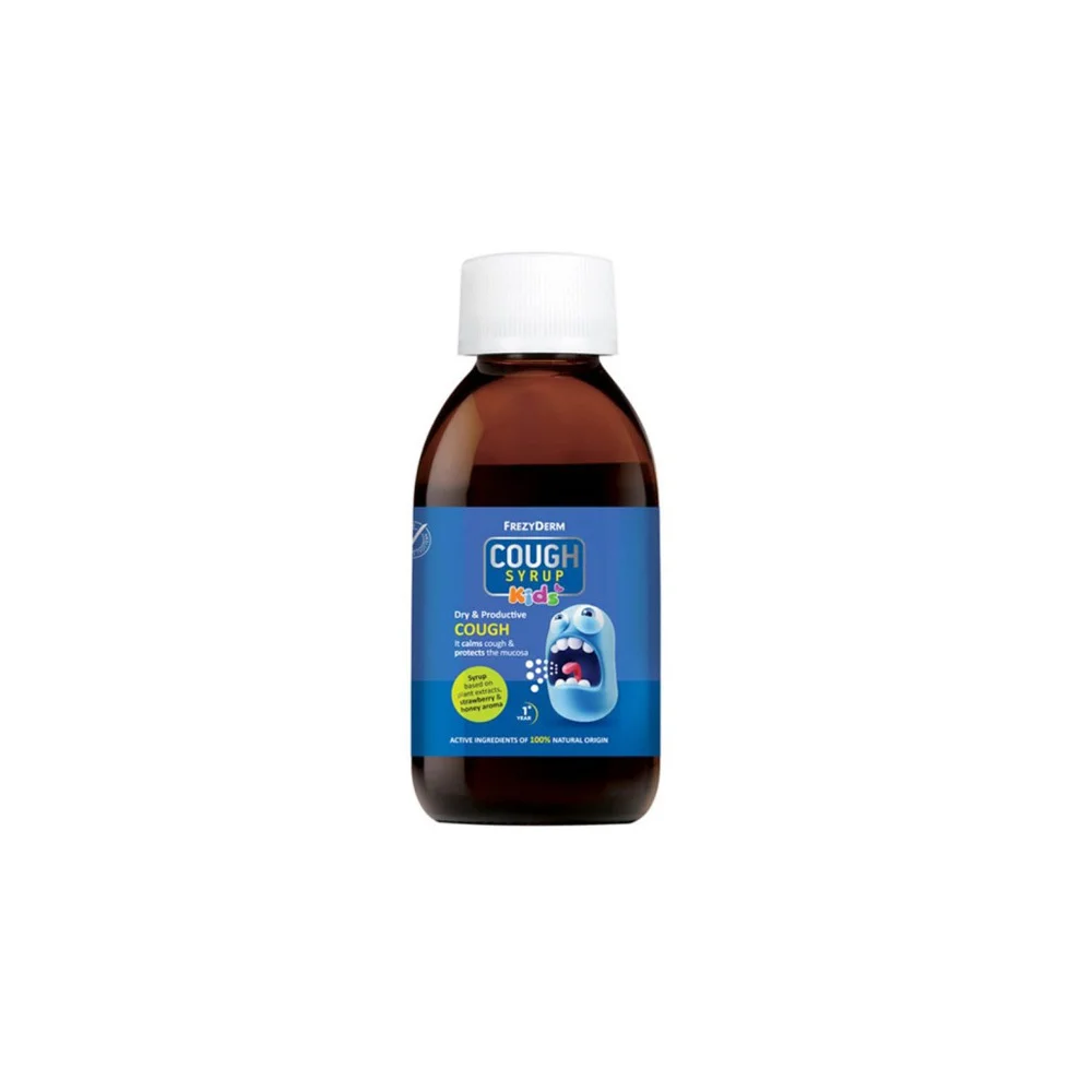 Frezyderm Cough Syrup Kids With Strawberry & Honey 182gr