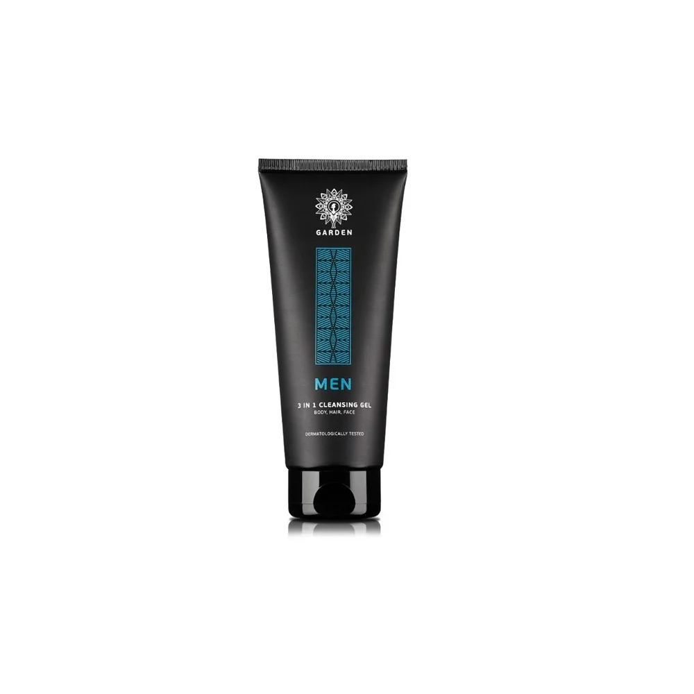 Garden Men 3 In1 Cleansing Cleansing Gel For Face Body Hair 200ml