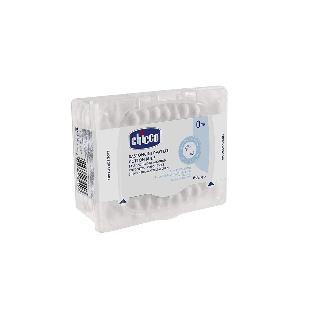 Chicco Ear Cleaners With Safety Shape 60 pieces 