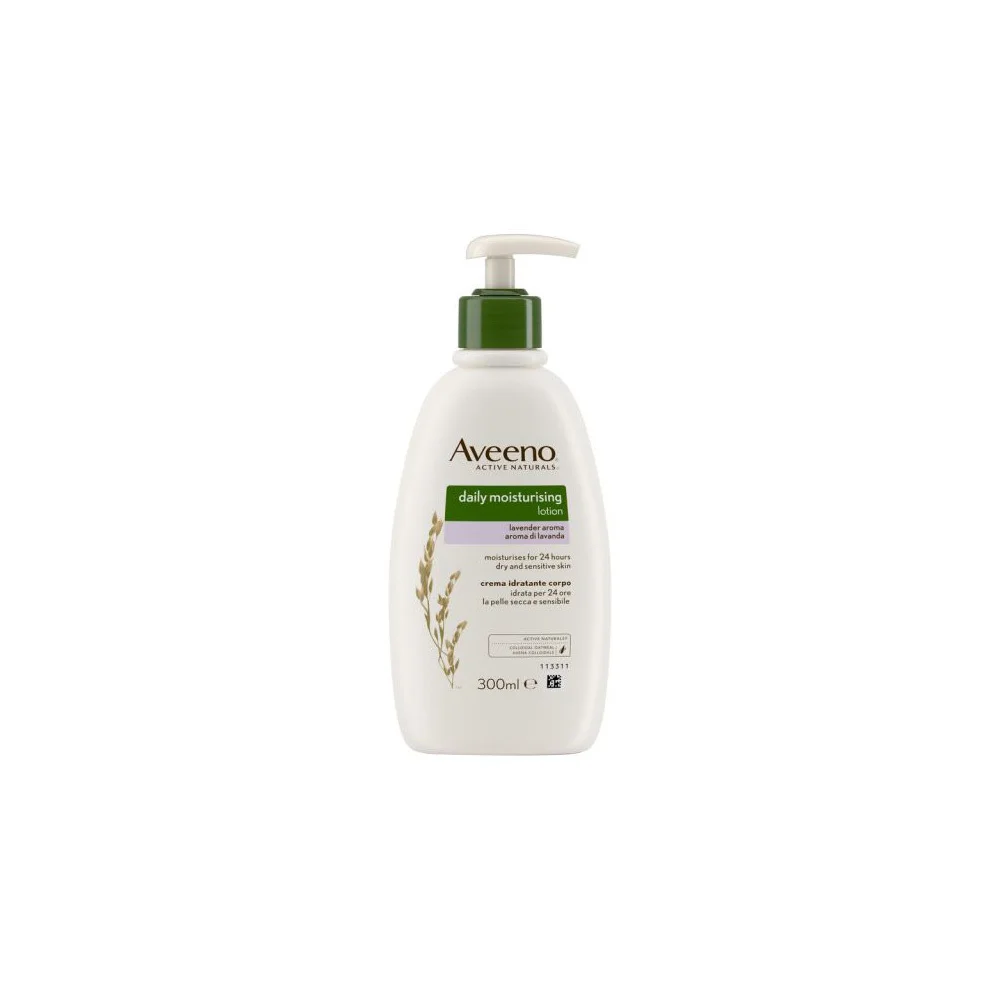 Aveeno Daily Moisturising Lotion Calming Relief Ενυδατικό Γαλάκτωμα Σώματος Mε Άρωμα Λεβάντας 300ml