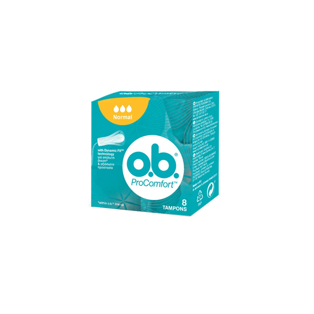 O.b ProComfort Normal Ταμπόν 8 τεμάχια