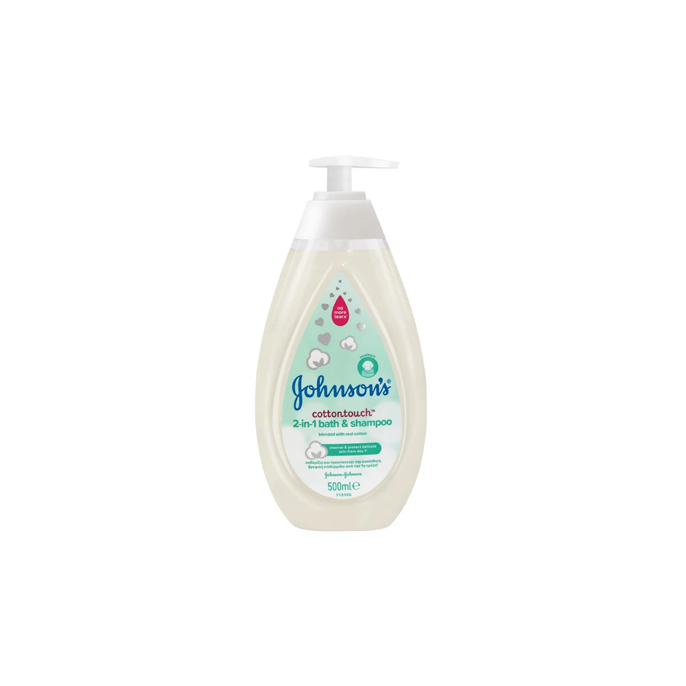 Johnson's Baby CottonTouch 2 Σε 1 Αφρόλουτρο & Σαμπουάν 500ml