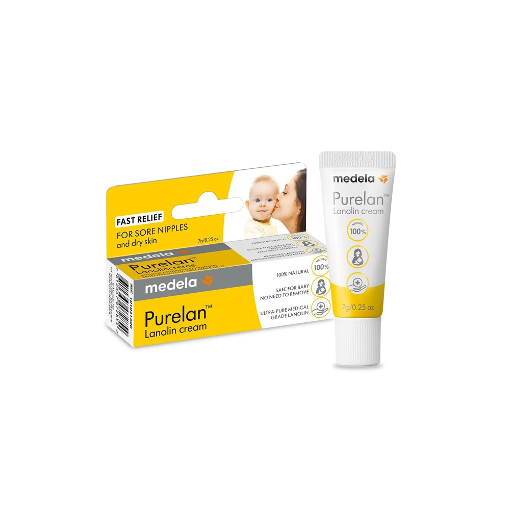 Medela Purelan Κρέμα Θηλών Με Λανολίνη Για Επουλωτική Δράση & Ανακούφιση Από Τον Πόνο, 7gr