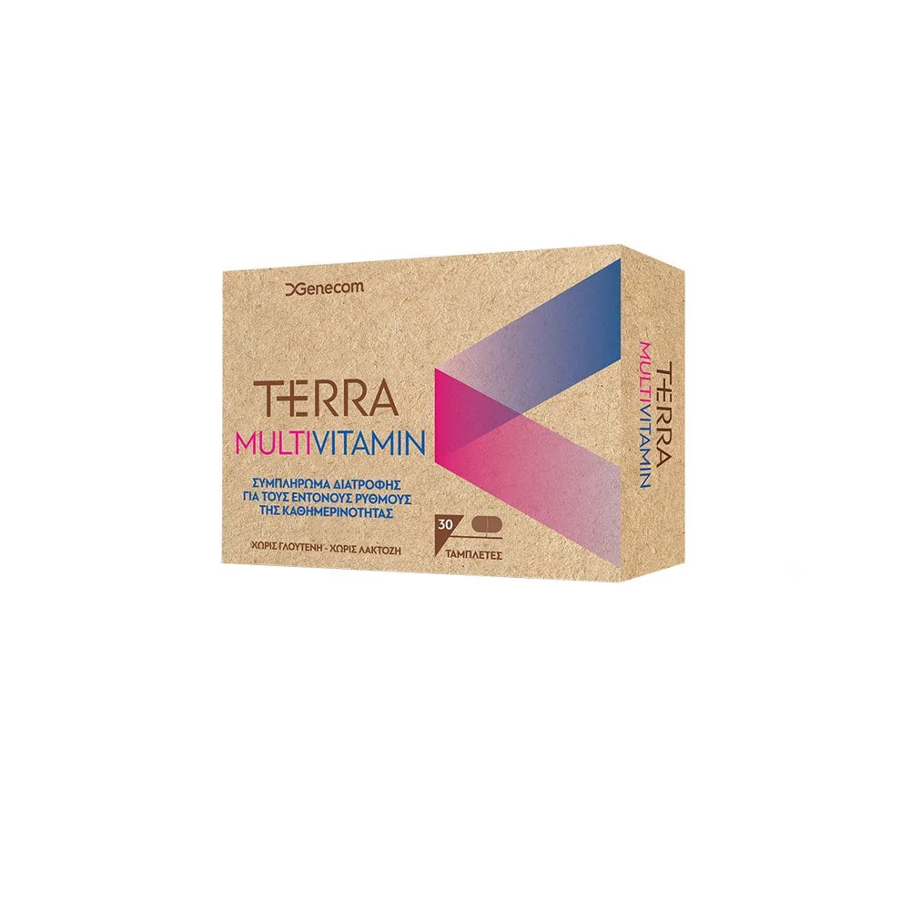 Genecom Terra Multivitamin Πολυβιταμινούχο Συμπλήρωμα Διατροφής 30 ταμπλέτες