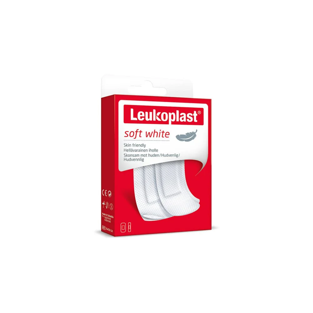 Leukoplast Soft White Self Adhesive Patches White In 2 Sizes 20 pieces