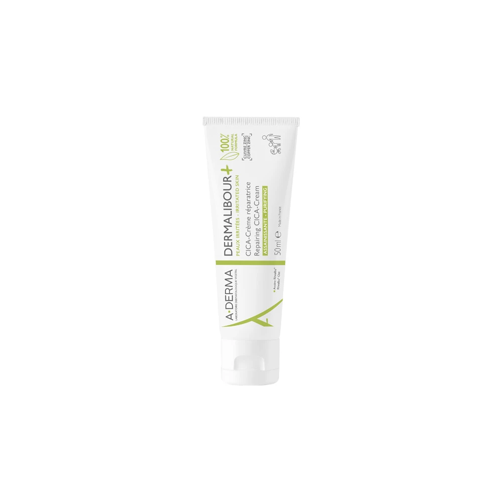 A-Derma Dermalibour Restorative CICA Anti Irritation Cream For Irritated Skin Face Body & Externally Sensitive Areas 50ml