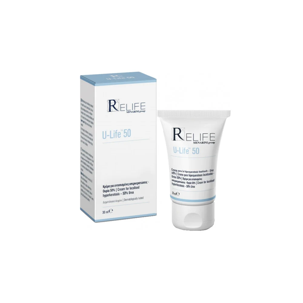 Menarini Relife U-Life 50 Cream For Localised Hyperkeratosis Κρέμα Για Την Εντοπισμένη Υπερκεράτωση 30ml