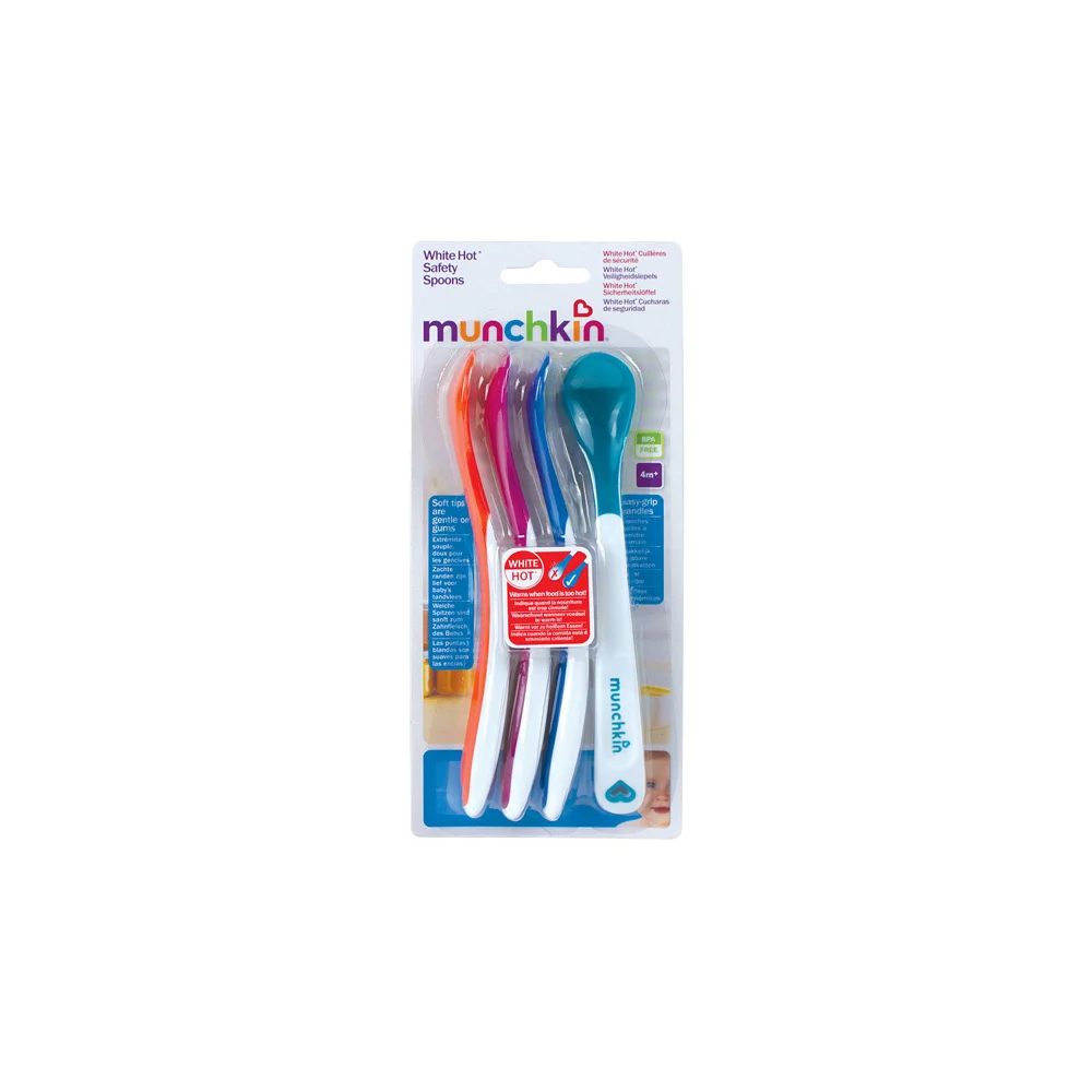 Munchkin White Hot Safety Spoons Set Of 4
