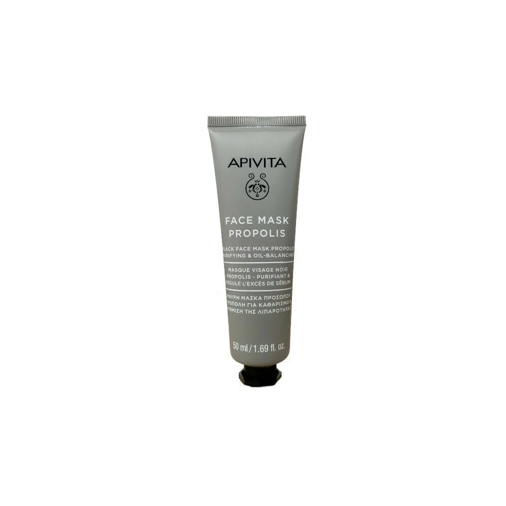 Apivita Purifying & Oil-Balancing Black Face Mask With Propolis 50ml