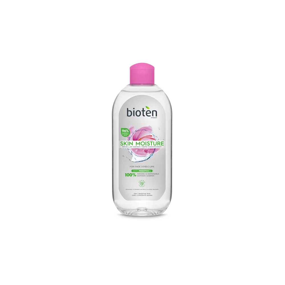Bioten Micellar Water Sensitive Νερό Καθαρισμού Προσώπου Για Ξηρές Επιδερμίδες 400ml