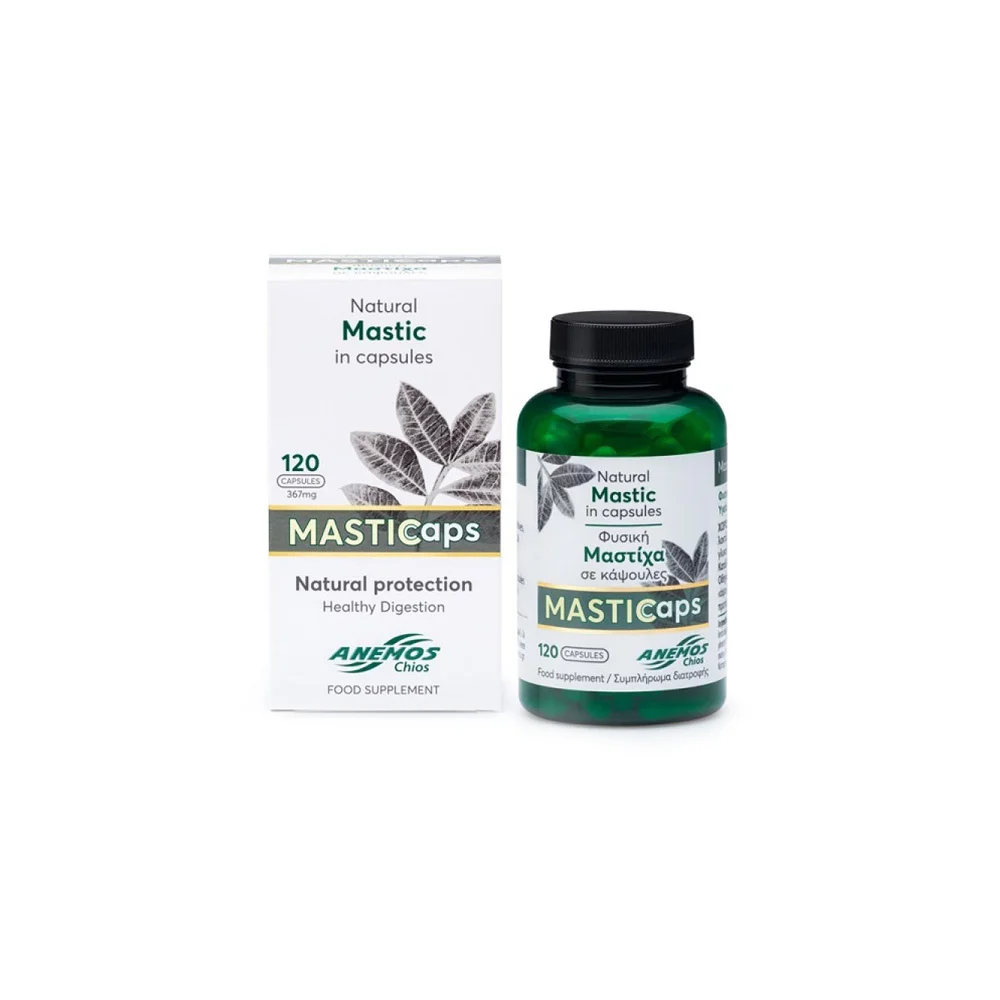 Anemos Masticaps Natural Mastic In Capsules 120 caps