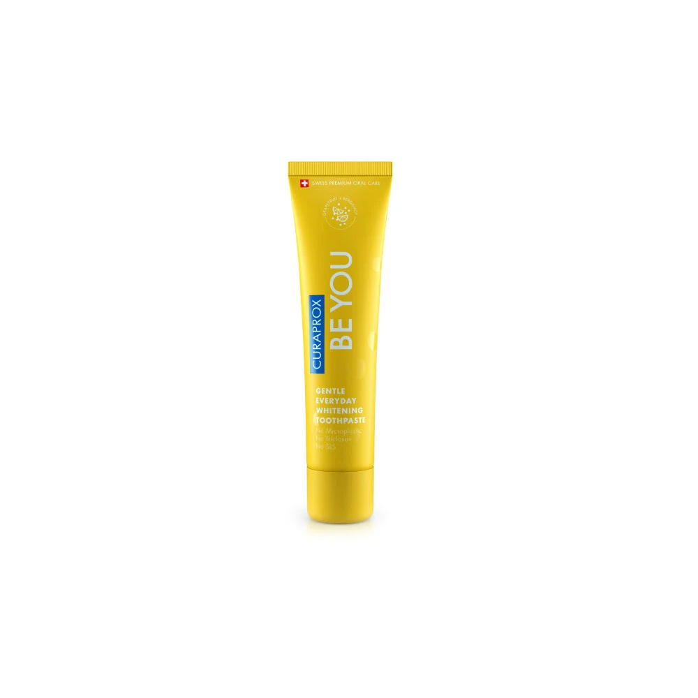 Curaprox Be You Gentle Everyday Whitening Toothpaste Grapefruit & Bergamot Λευκαντική Οδοντόκρεμα Για Καθημερινή Χρήση Με Περγαμόντο Και Γκρέιπφρουτ 60ml