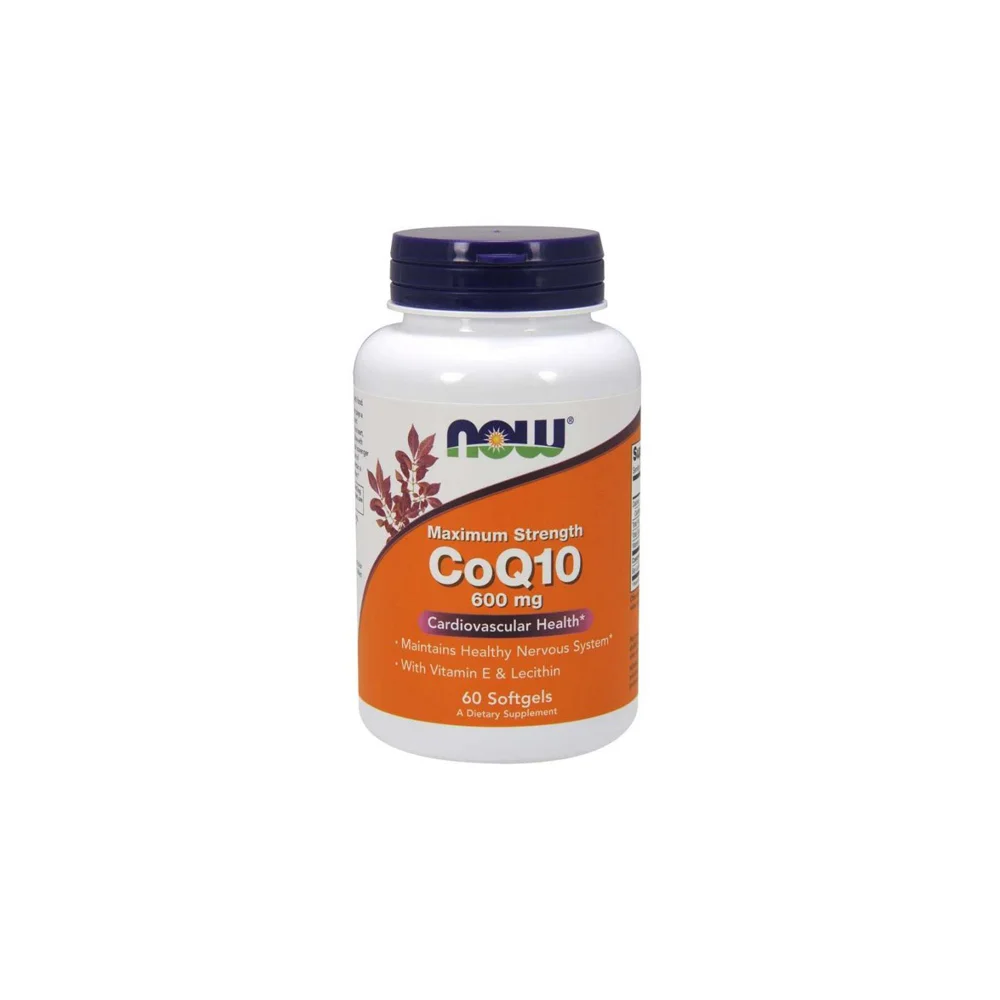 Now CoQ10 600mg Συμπλήρωμα Διατροφής Για Υγιείς Νευροδιαβιβαστικές Λειτουργίες & Καλή Λειτουργία Του Καρδιαγγειακού & Ανοσοποιητικού 60 κάψουλες