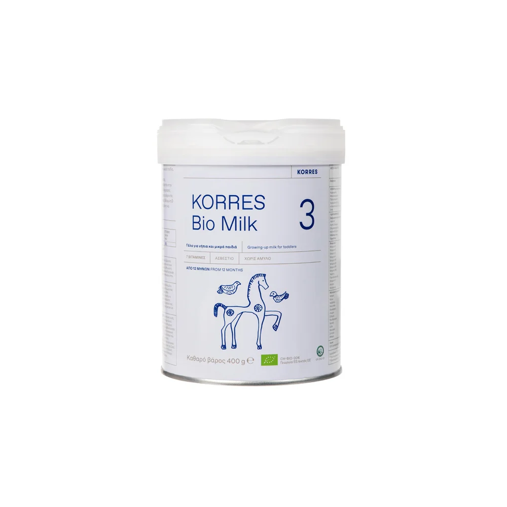 Korres Bio Milk 3 Organic Cow's Milk For Toddlers And Older Children From 12 months 400gr