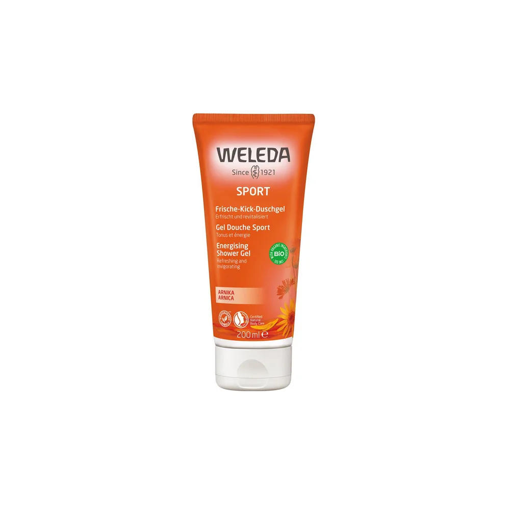 Weleda Arnika Energising Shower Gel Douche Sport Toning With Arnica 200ml