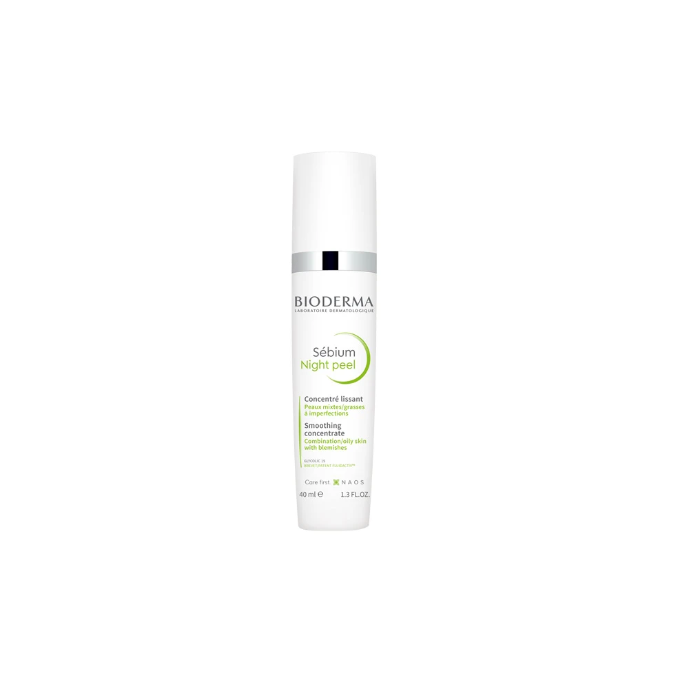 Bioderma Sebium Night Peel Smoothing Concentrate For Combination/Oily Skin With Blemishes 40ml