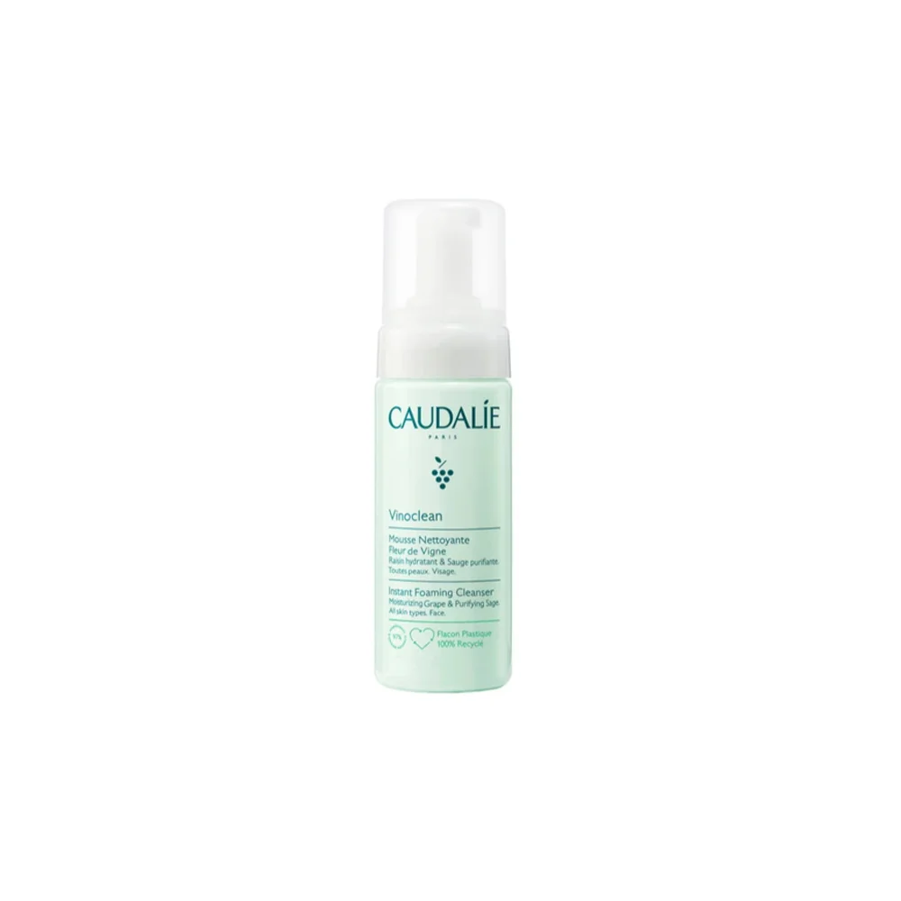 Caudalie Vinoclean Instant Foaming Cleanser Εξυγιαντικός Αφρός Καθαρισμού Προσώπου 50ml