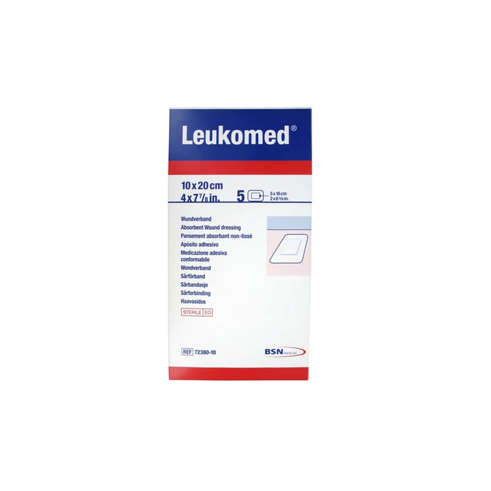 Leukoplast Leukomed Sterile Absorbent Wound Dressing 10x20cm 5 pieces