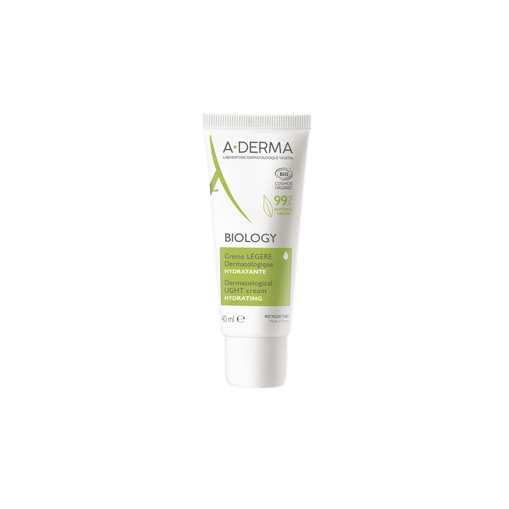 A-Derma Biology Ενυδατική Κρέμα Προσώπου Με Ελαφριά Υφή 40ml
