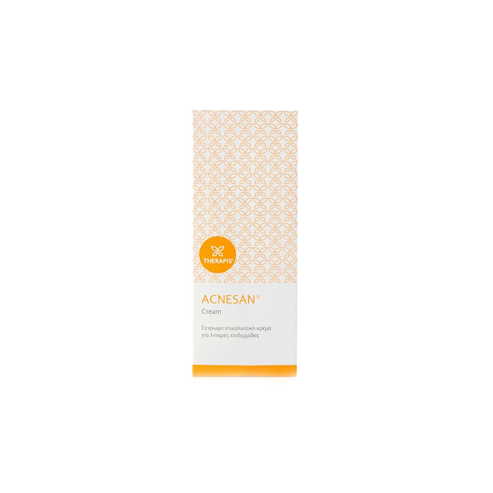 Therapis Acnesan Colored Cover Cream For Oily Skin Επικαλυπτική Κρέμα Προσώπου Για Λιπαρές & Ακνεϊκές Επιδερμίδες 75ml