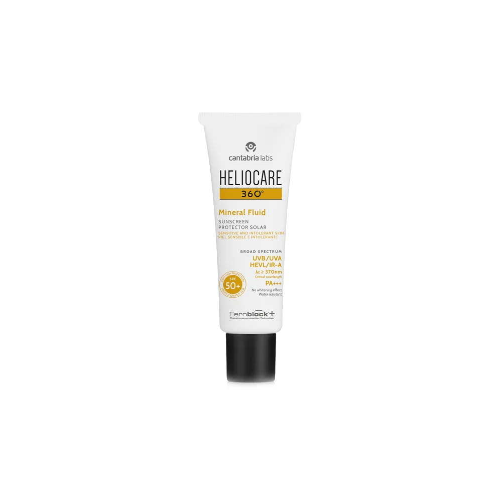 Heliocare 360 Mineral Fluid SPF50 + Face Sunscreen For Sensitive & Intolerant Skin 50ml