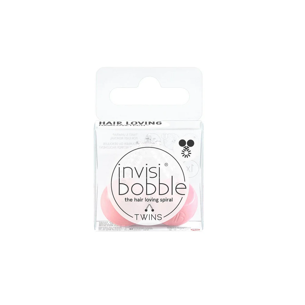Invisibobble Original Twins Prima Ballerina Hair Rubber With Pink Wrapping & Turning 1 piece