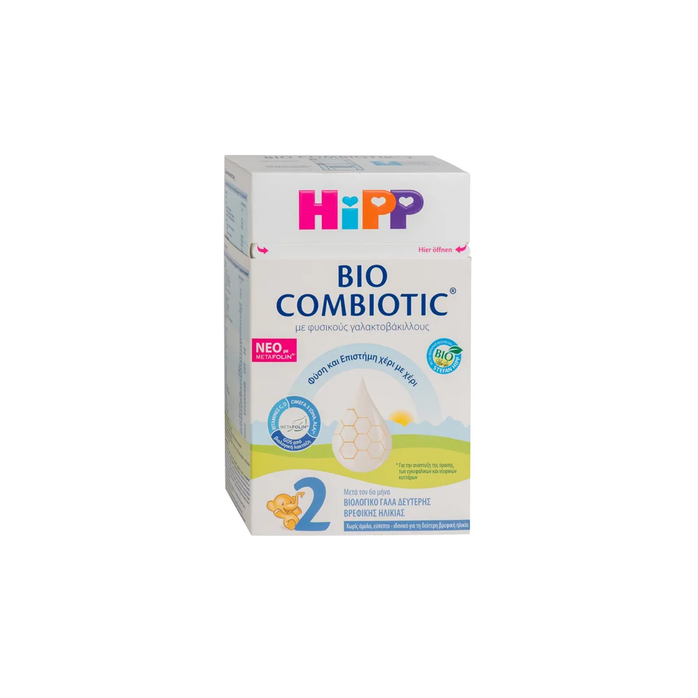 Hipp Bio Combiotic No.2 Organic Baby Milk Without Starch After the 6th Month 600gr