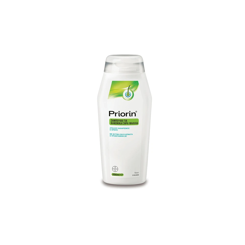 Priorin Nourishing Shampoo with Vegetable Millet Extract Glycoproteins & Provitamin B5 for Normal or Dry Hair 200ml