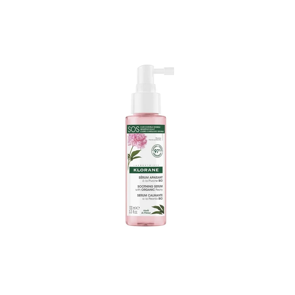Klorane Soothing & Anti-Irritating SOS Serum Ορός Με Παιωνία Για Το Ερεθισμένο & Ευαίσθητο Τριχωτό Κεφαλής 100ml