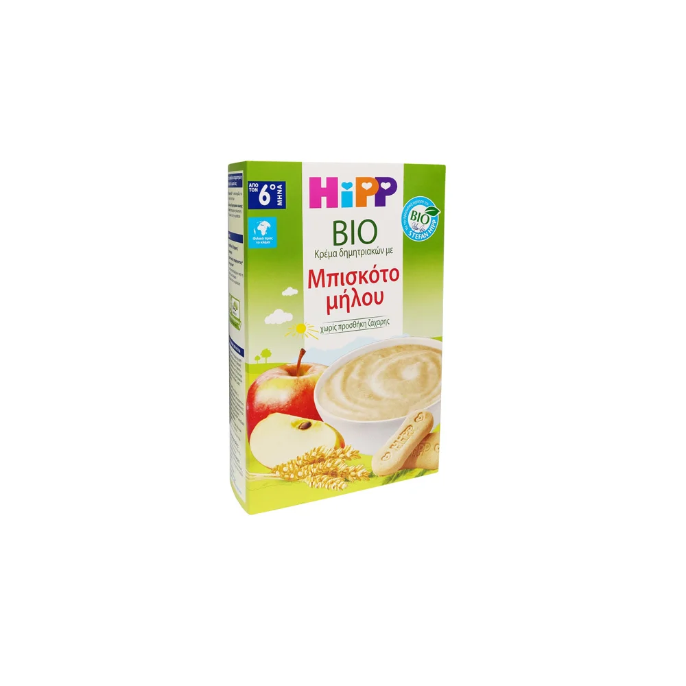 Hipp Bio Cereal Cream With Apple Cookie Without Sugar From the 6th Month 250gr