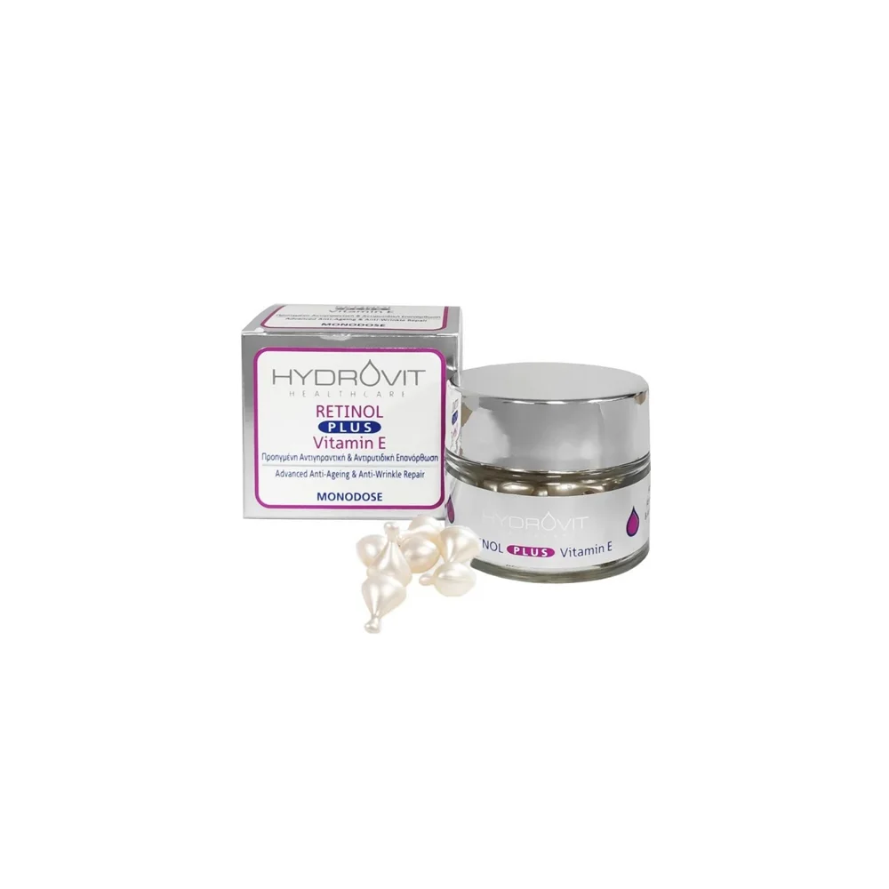 Hydrovit Retinol Plus Vitamin E Monodose Αντιγηραντικός Ορός Προσώπου Με Βιταμίνη Ε Σε Μονοδόσεις 60 κάψουλες