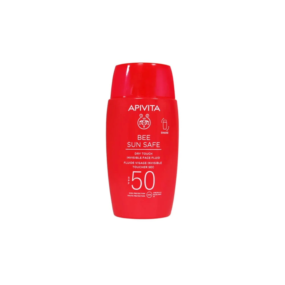 Apivita Bee Sun Safe Dry Touch Invisible Face Fluid With Marine Algae & Propolis SPF50 50ml
