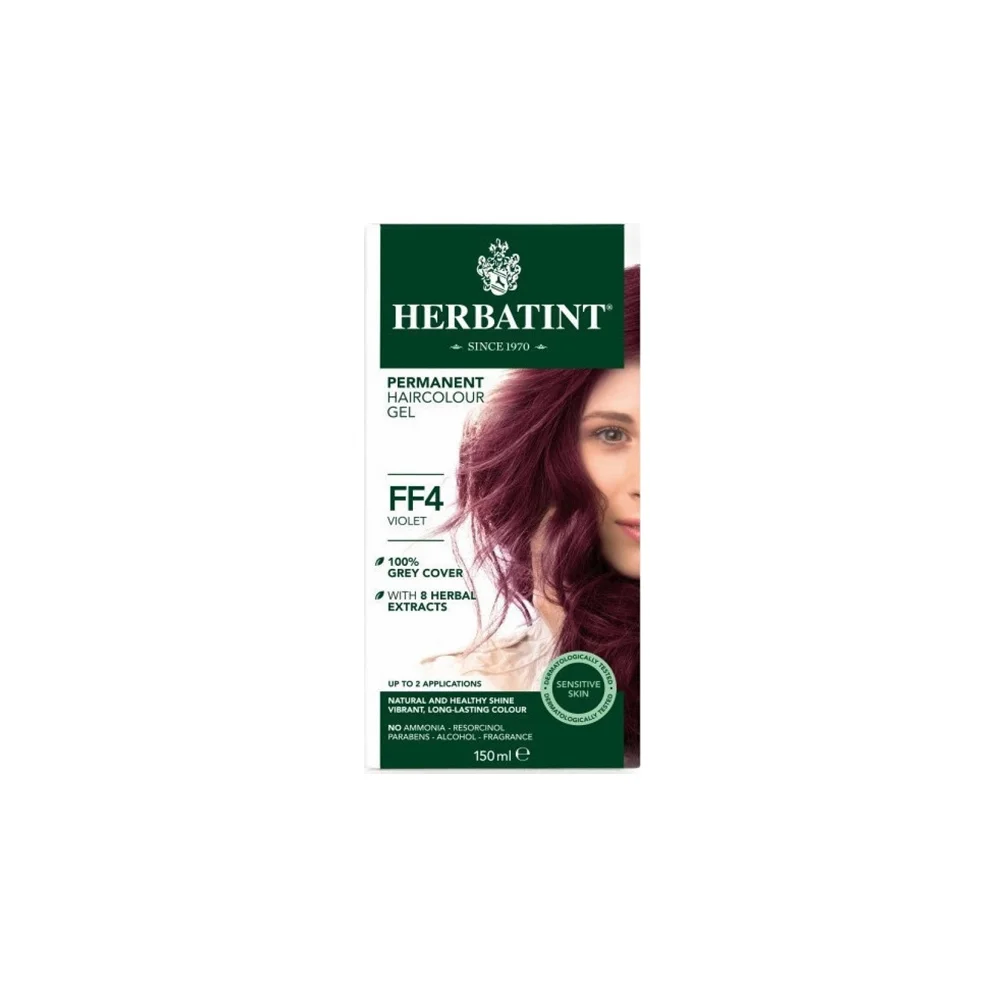 Herbatint Permanent Haircolor Gel FF4 Φυτική Βαφή Μαλλιών Βιολετί 150ml