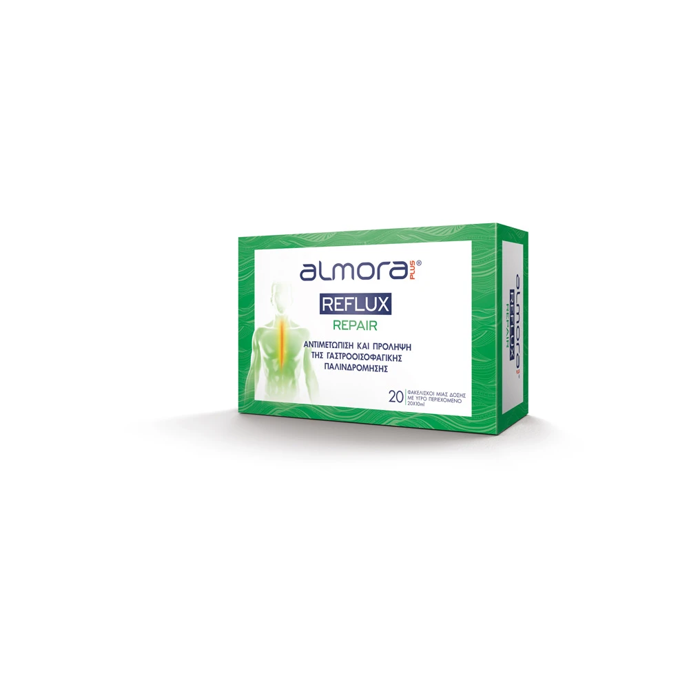 Elpen Almora Reflux Repair Αντιμετώπιση Και Πρόληψη Της Γαστροοισοφαγικής Παλινδρομικής Νόσου 20 φακελίδια με υγρό περιεχόμενο