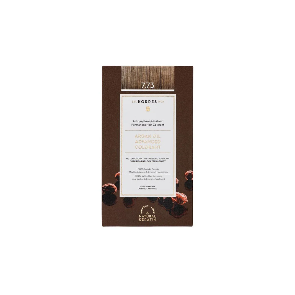 Korres Argan Oil Advanced Colorant 7.73 Golden Moca 1 piece