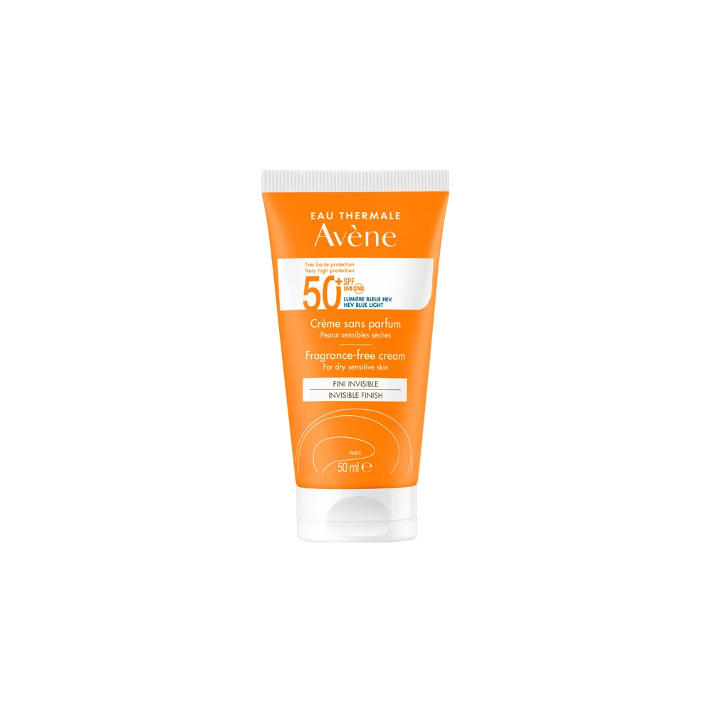Avène Αντηλιακή Κρέμα Προσώπου Χωρίς Άρωμα SPF50+ Με Φίλτρο TriAsorB™ Για Το Ξηρό Ευαίσθητο Δέρμα 50ml