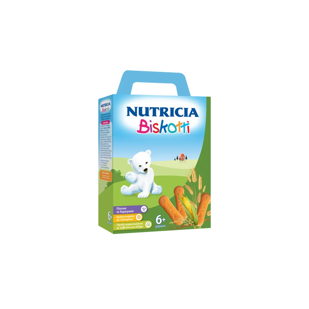 Nutricia Biskotti Βρεφικά Μπισκότα Από Τον 6ο Μήνα 180gr
