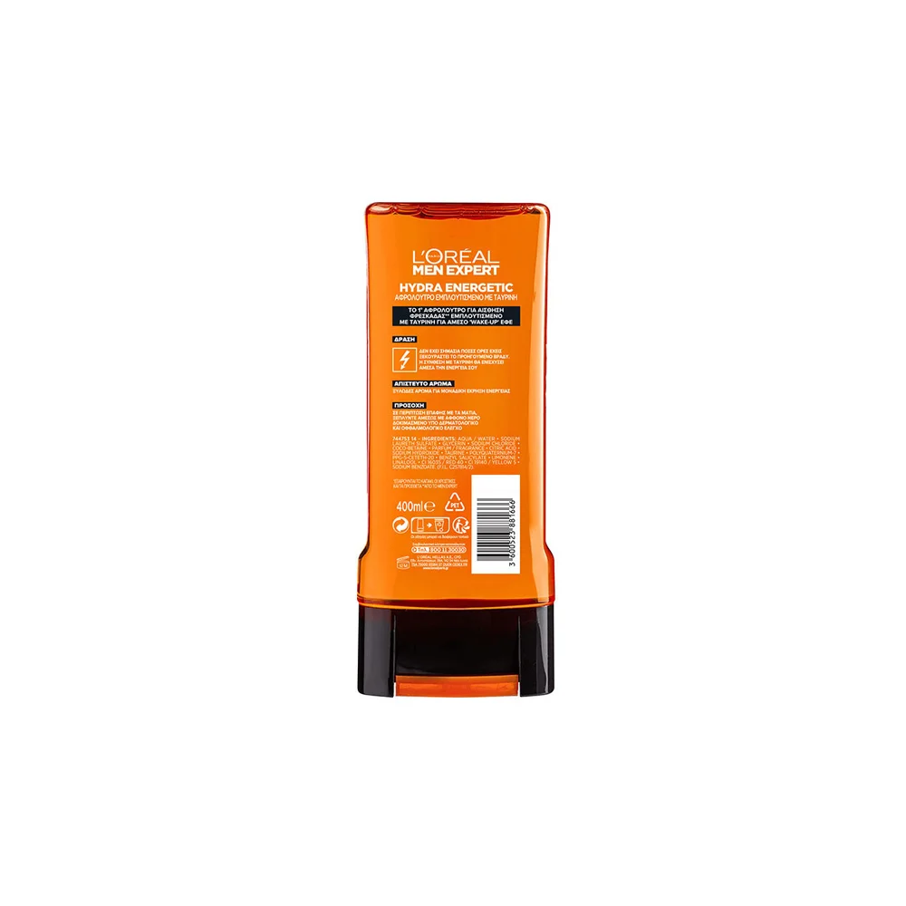 L'Oreal Paris Men Expert Hydra Energetic Shower Gel With Taurine 400ml