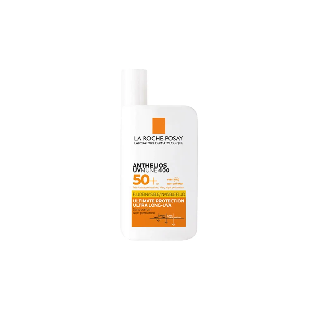 La Roche Posay Anthelios UVmune 400 Invisible Fluid SPF50+ Αντηλιακό Γαλάκτωμα Προσώπου Χωρίς Άρωμα 50ml