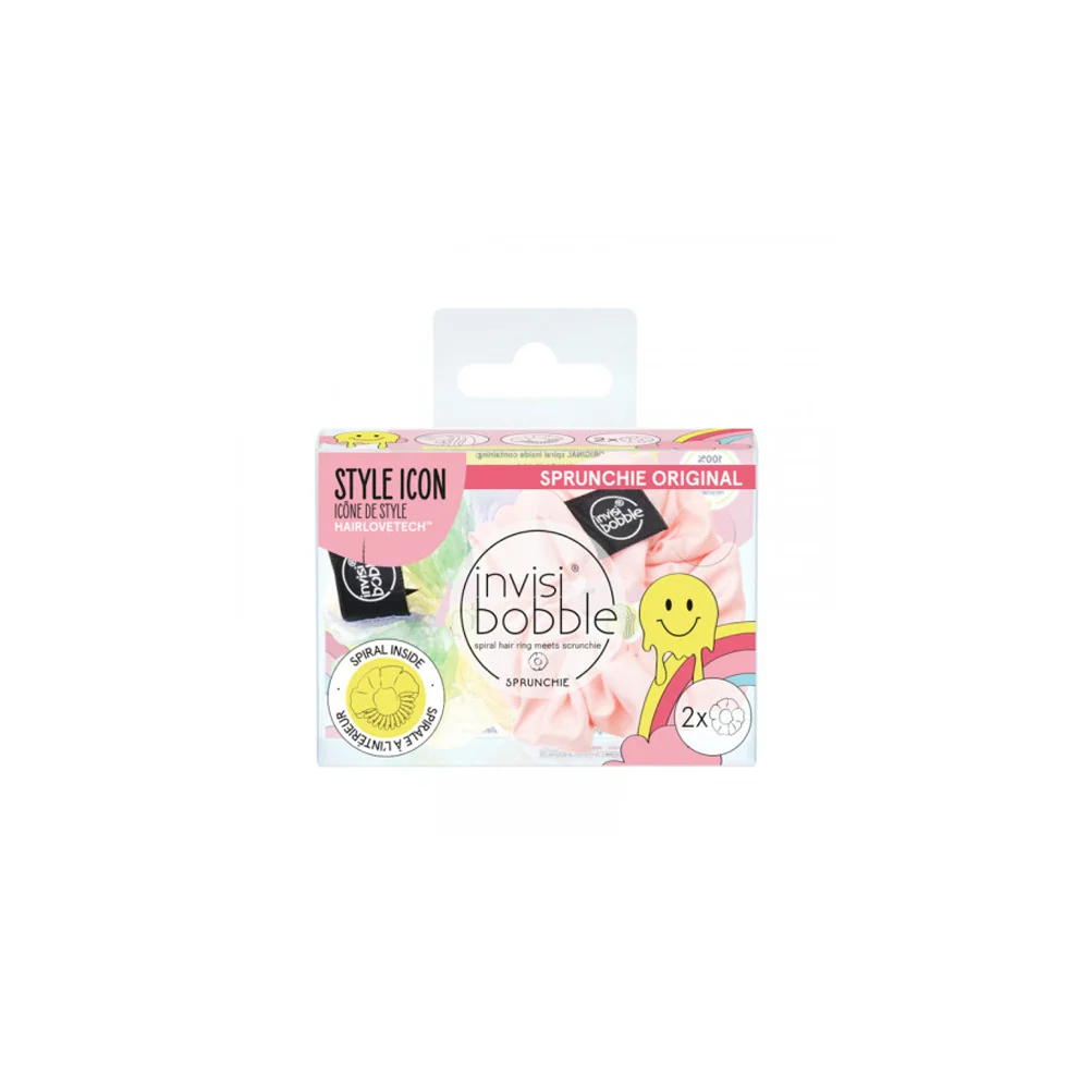 Invisibobble Sprunchie Duo Retro Dreamin Hue Man Love Hair Rubbers 2 pcs